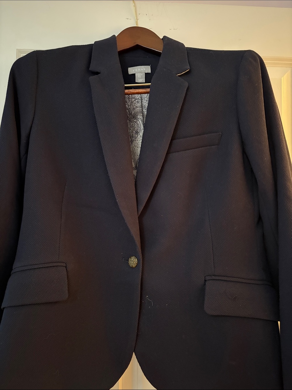 Womens Navy Blazer Jacket - Classic Tailored